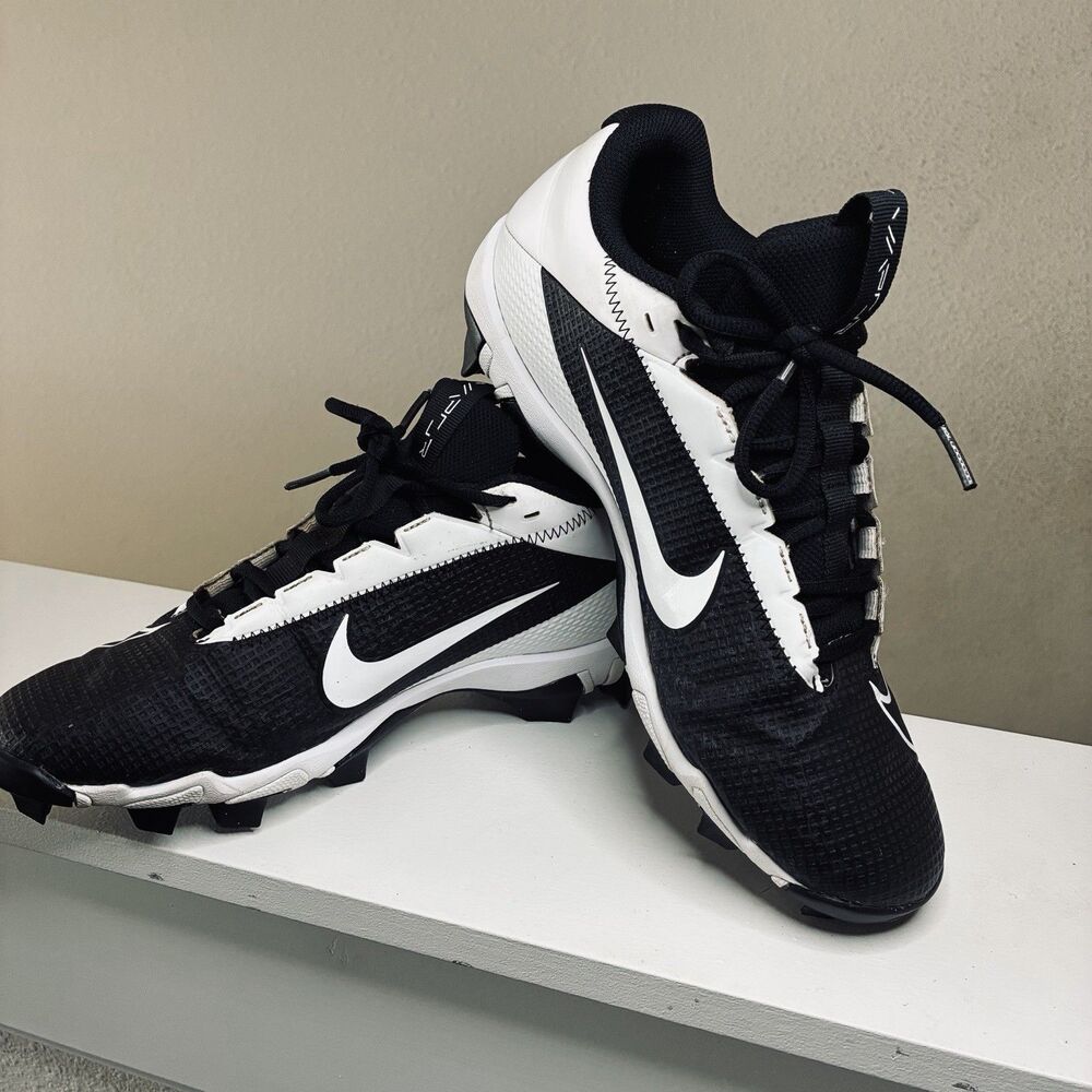 Nike Mens Size 8.5 Vapor Edge Shark 2 Black/White Football Cleats DH5088 001